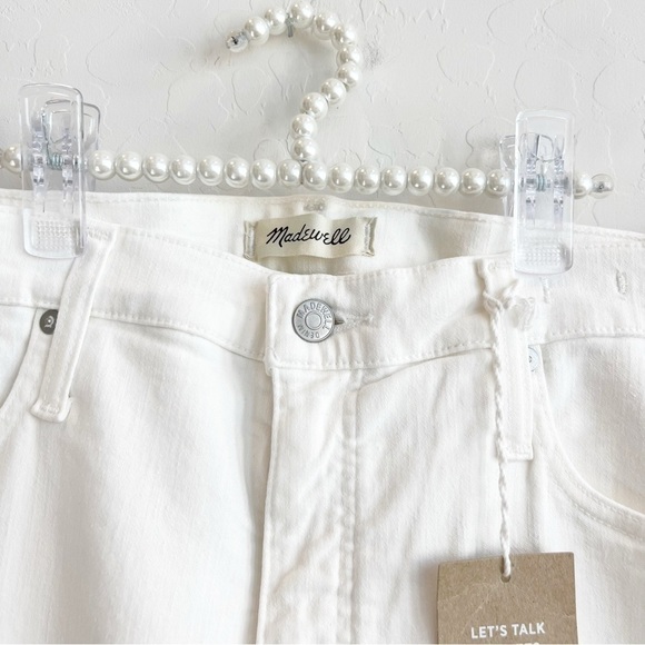 NEW Madewell Women’s High Rise Skinny Jeans Pure White Ankle Plus Size 33 - Picture 5 of 8